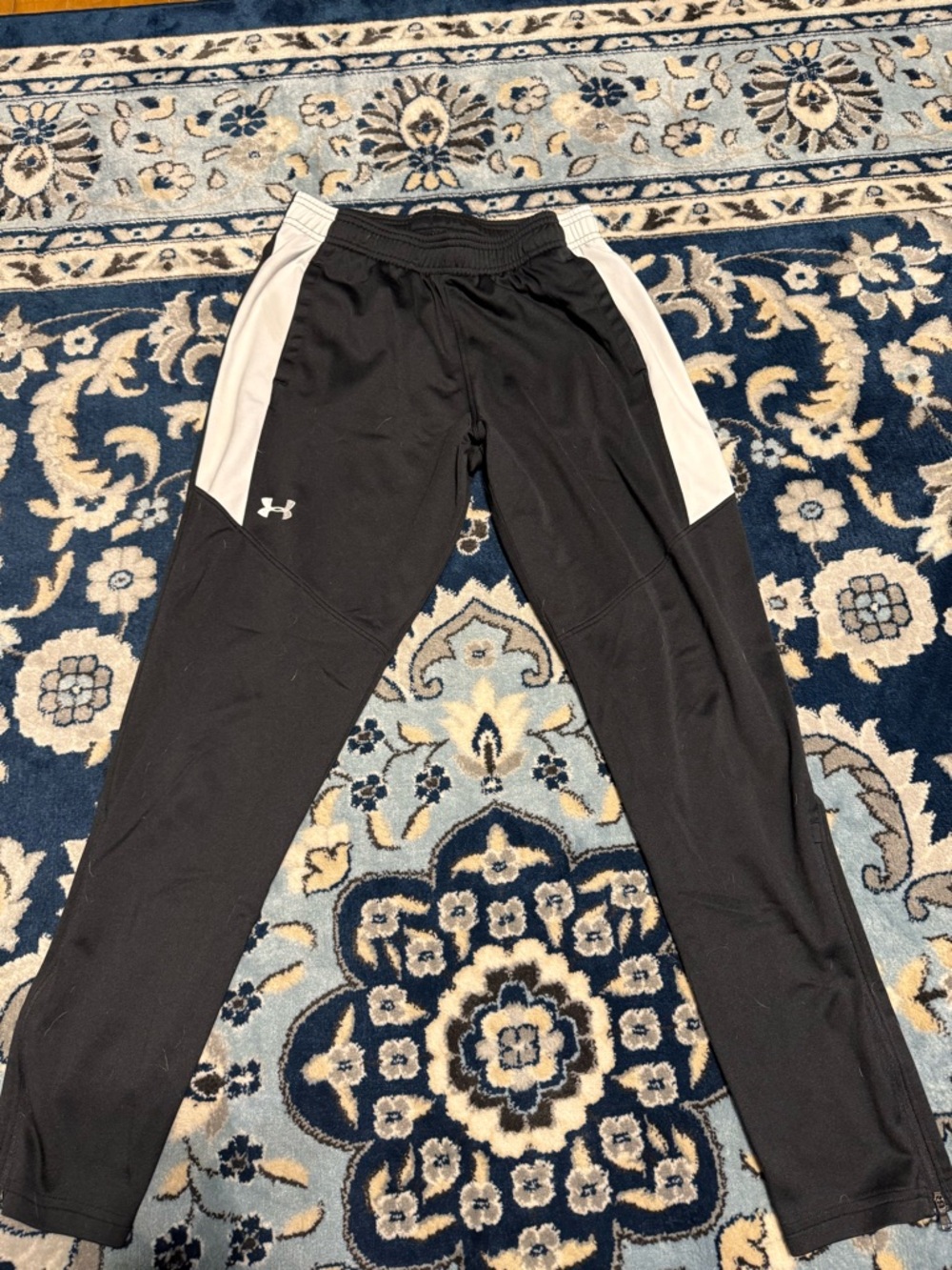 Under Armour Black and White Athletic Jogger Pants